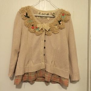 Anthropology field flower sweater